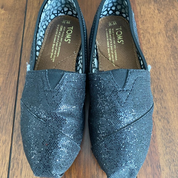 TOMS black glitter canvas - Picture 4 of 16